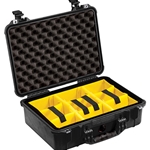 Pelican™ 1500 Case with Padded Dividers (Black)